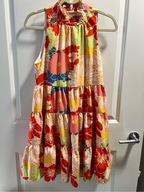 Bright Floral Tiered Sundress